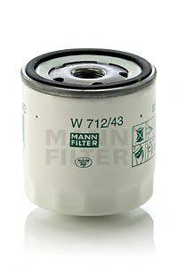 Масляный фильтр двигателя MANN-FILTER W 712/43