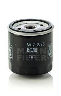 Масляный фильтр двигателя MANN-FILTER W 712/75