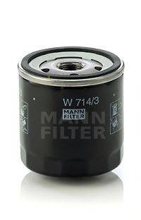 Масляный фильтр двигателя MANN-FILTER W 714/3