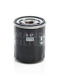 Масляный фильтр двигателя MANN-FILTER W67