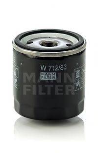 Масляный фильтр двигателя MANN-FILTER W71283