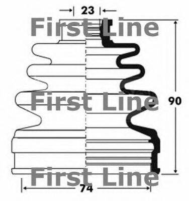 Пыльник шарнира равных угловых скоростей FIRST LINE FCB2839