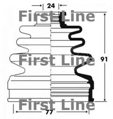 FIRST LINE FCB2840 Пыльник шарнира равных угловых скоростей