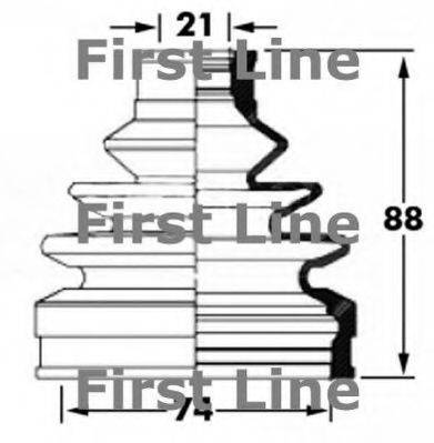 FIRST LINE FCB6045 Пыльник шарнира равных угловых скоростей