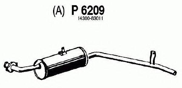 FENNO P6209 Глушитель выхлопных газов