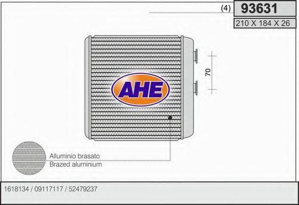 Радиатор отопителя AHE 93631