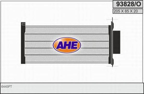 AHE 93828O Радиатор отопителя