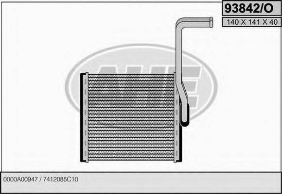 AHE 93842O Радиатор отопителя