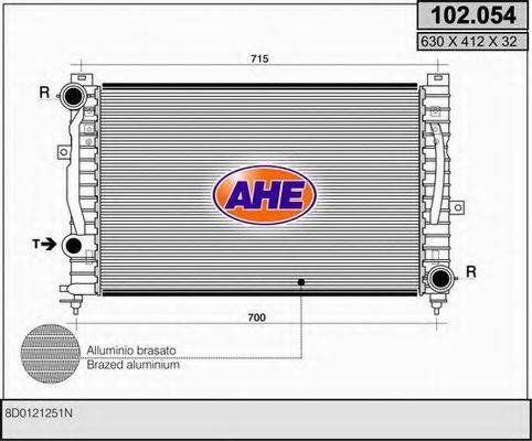 AHE 102054 Радиатор (охлаждение двигателя)