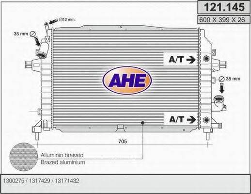 AHE 121145 Радиатор (охлаждение двигателя)