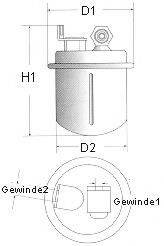 Фильтр топливный CHAMPION L207/606