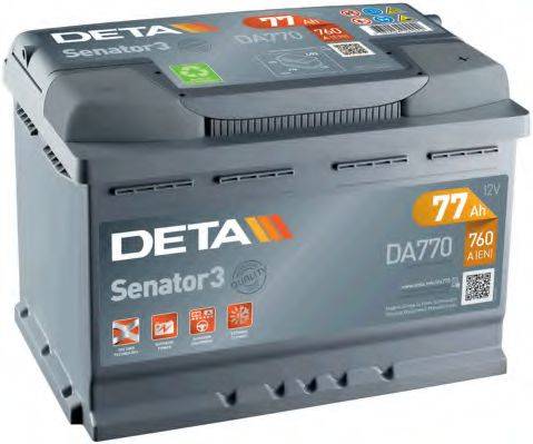 АКБ (стартерная батарея) DETA DA770