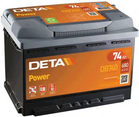 АКБ (стартерная батарея) DETA DB740