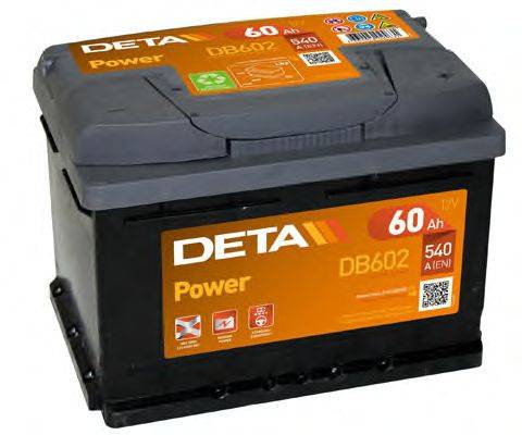 АКБ (стартерная батарея) DETA DB602