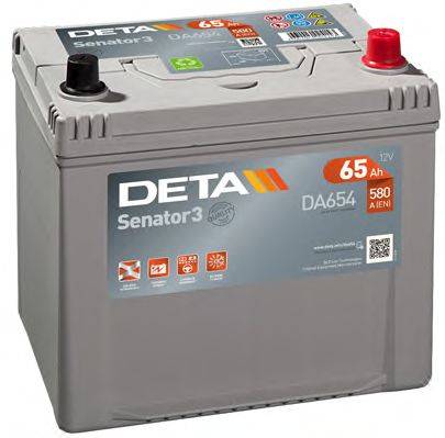 АКБ (стартерная батарея) DETA DA654