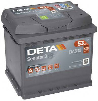 АКБ (стартерная батарея) DETA DA530
