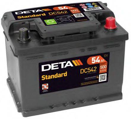АКБ (стартерная батарея) DETA DC542