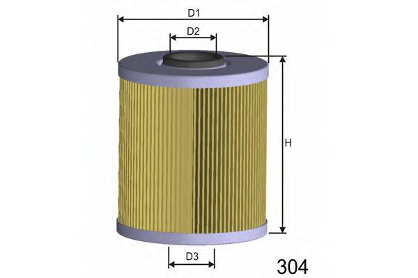Масляный фильтр двигателя MISFAT L587