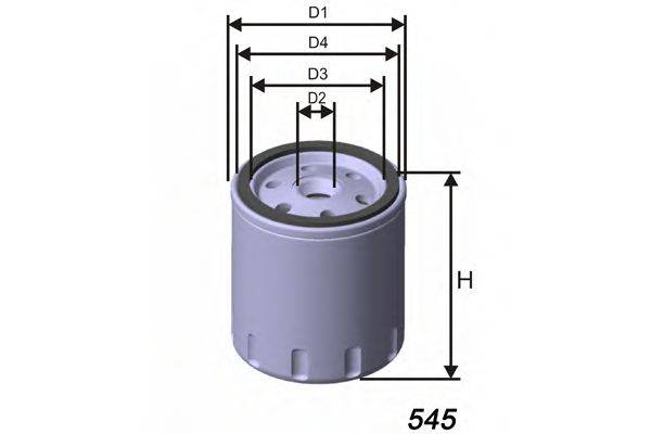 Масляный фильтр двигателя MISFAT Z186A