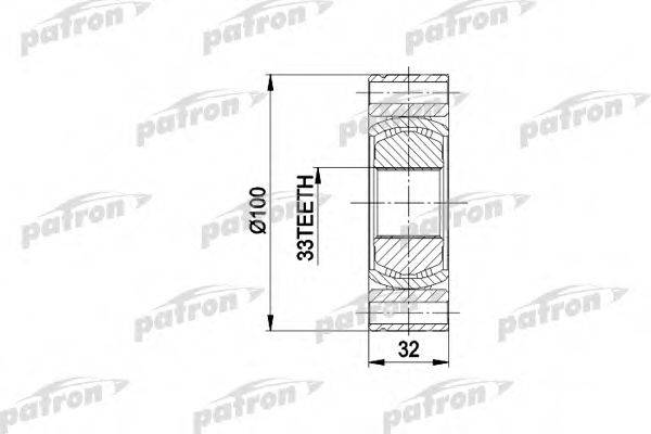 PATRON PCV3001 Шарнирный комплект (ШРУС с пыльником)