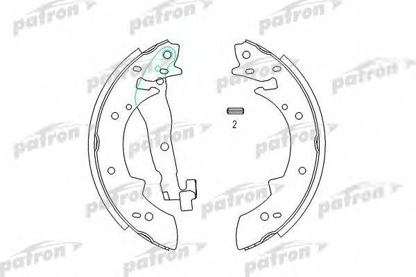 Колодки (барабанный тормоз) PATRON PSP173
