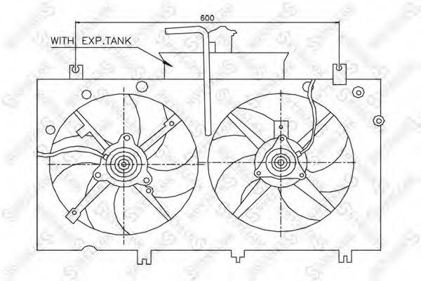 Вентилятор (охлаждение двигателя) STELLOX 29-99355-SX