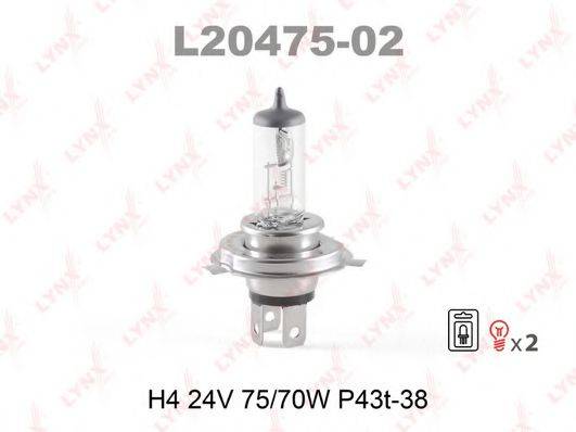Лампа накаливания LYNXAUTO L20475-02