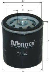 Масляный фильтр двигателя MFILTER TF30