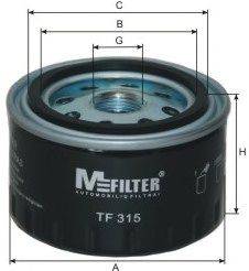 Масляный фильтр двигателя MFILTER TF315