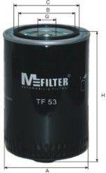 Масляный фильтр двигателя MFILTER TF53