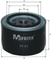 Масляный фильтр двигателя MFILTER TF 57