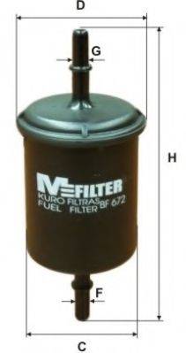 Фильтр топливный MFILTER BF672