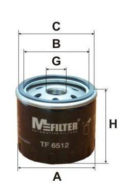 Масляный фильтр двигателя MFILTER TF6512
