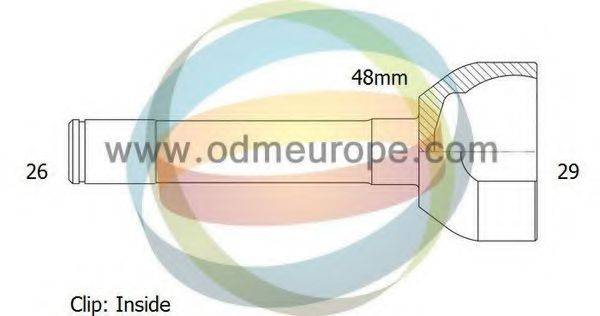 Шарнирный комплект (ШРУС с пыльником) ODM-MULTIPARTS 12-300715