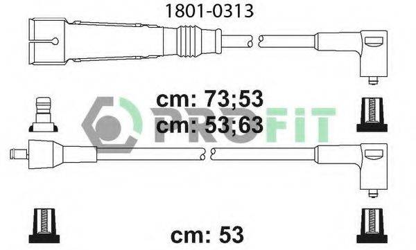 Провода зажигания PROFIT 1801-0313