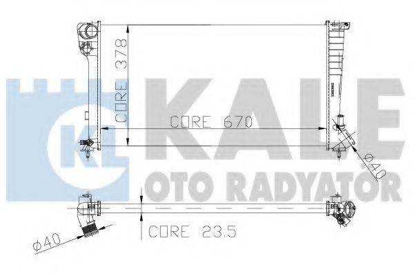 Радиатор (охлаждение двигателя) KALE OTO RADYATOR 160900