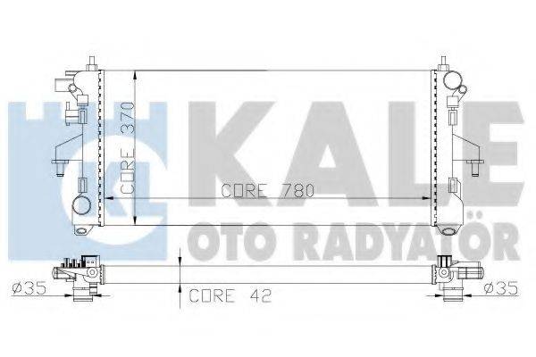 Радиатор (охлаждение двигателя) KALE OTO RADYATOR 285600