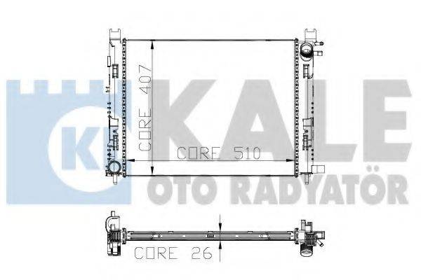 Радиатор (охлаждение двигателя) KALE OTO RADYATOR 306000