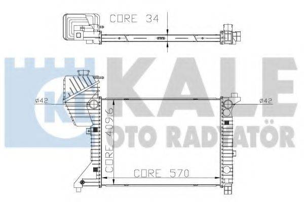 Радиатор (охлаждение двигателя) KALE OTO RADYATOR 319900
