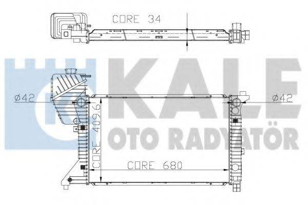 Радиатор (охлаждение двигателя) KALE OTO RADYATOR 320000