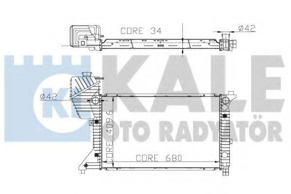 Радиатор (охлаждение двигателя) KALE OTO RADYATOR 330300