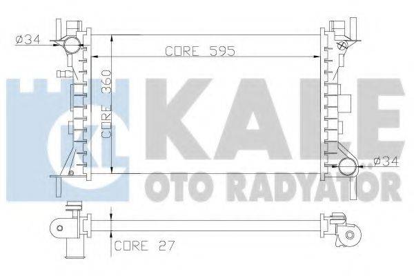 Радиатор (охлаждение двигателя) KALE OTO RADYATOR 349700