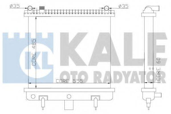 Радиатор (охлаждение двигателя) KALE OTO RADYATOR 350500