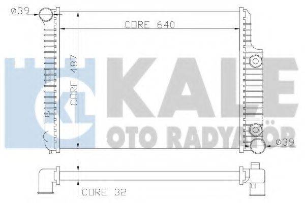 Радиатор (охлаждение двигателя) KALE OTO RADYATOR 352000