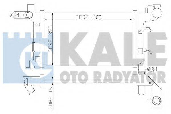 Радиатор (охлаждение двигателя) KALE OTO RADYATOR 352700