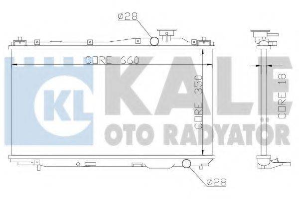 Радиатор (охлаждение двигателя) KALE OTO RADYATOR 357000