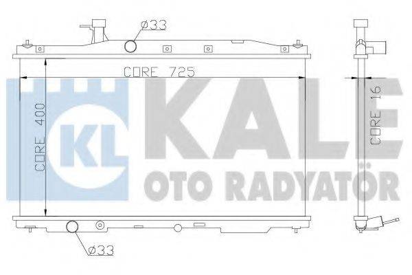 Радиатор (охлаждение двигателя) KALE OTO RADYATOR 357300