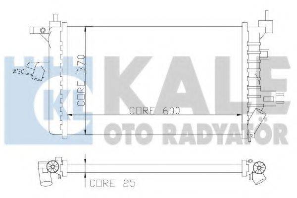 Радиатор (охлаждение двигателя) KALE OTO RADYATOR 357800
