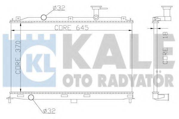 Радиатор (охлаждение двигателя) KALE OTO RADYATOR 358000