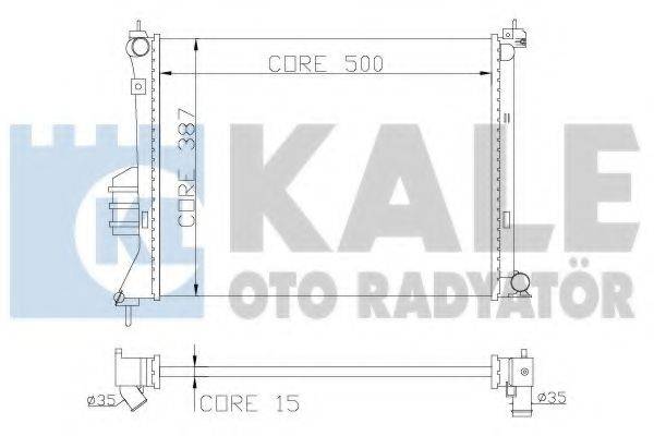 Радиатор (охлаждение двигателя) KALE OTO RADYATOR 358600